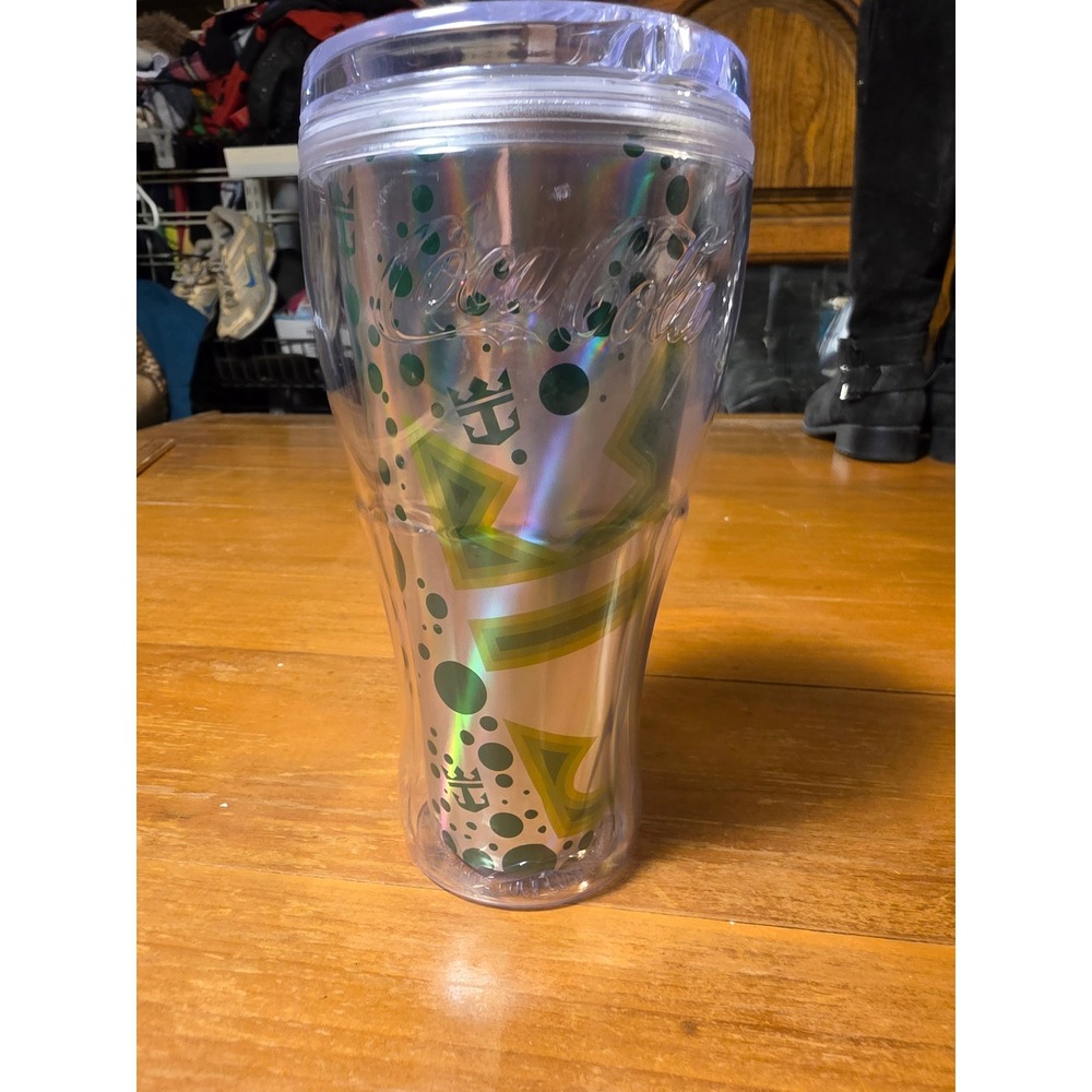 Royal Caribbean Coca-Cola Holographic Tumbler Insulated Travel Cup with Lid